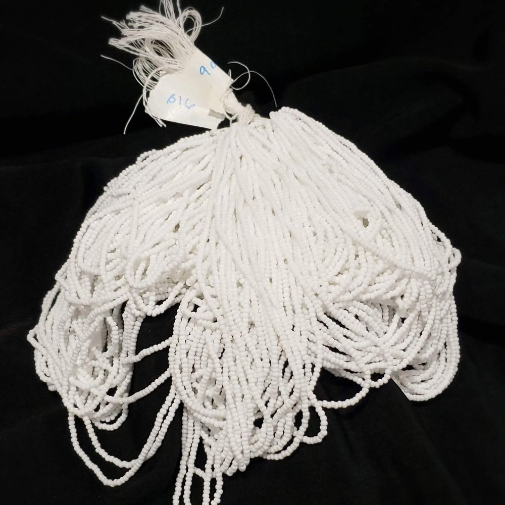 Preciosa Traditional Czech Beads - 11/0 - NWOT- Opaque White- 6 Hanks (8 oz)